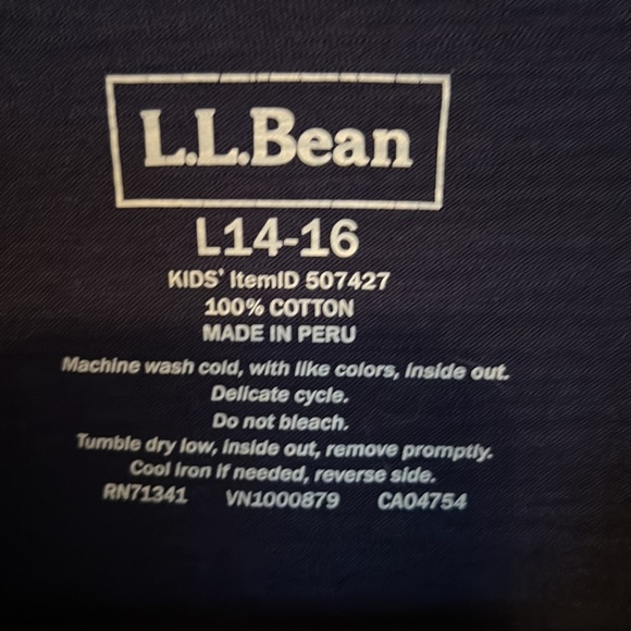 Girls LL Bean long sleeve Tshirt - Picture 3 of 8